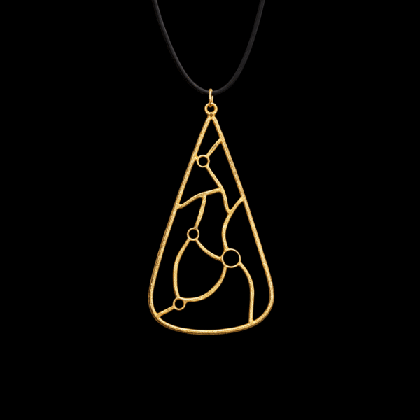 join χειροποίητο ασημένιο 925 μενταγιόν με επιχρύσωση