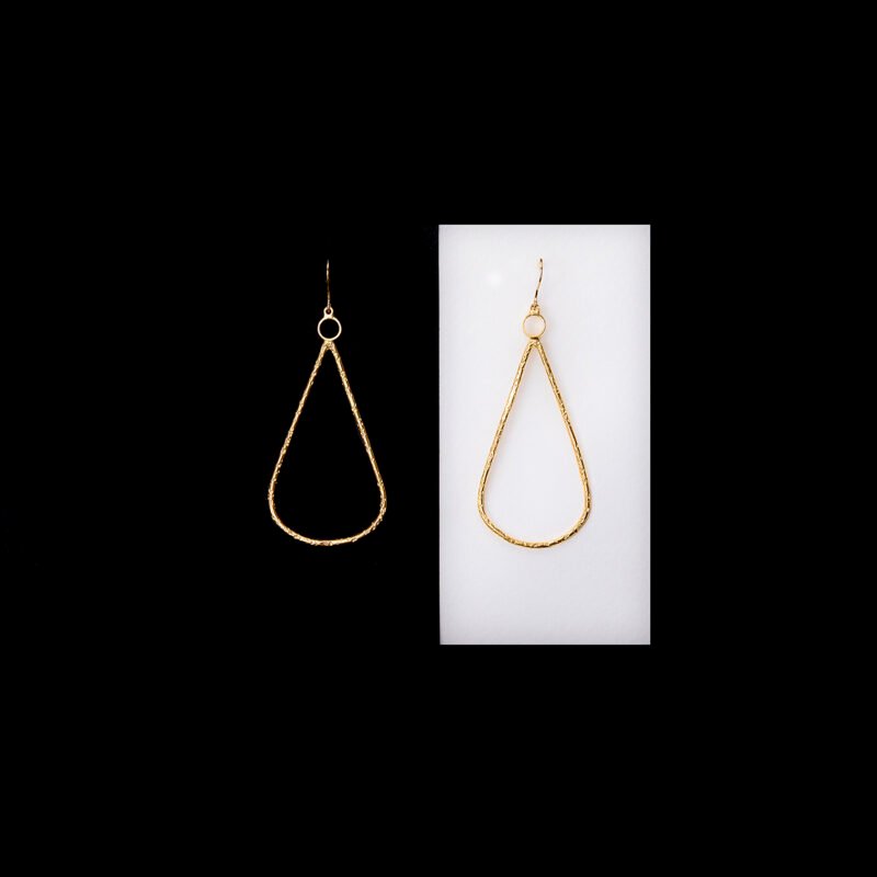 drop gold ασημένια χειροποίητα σκουλαρίκια