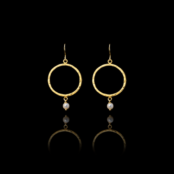 inclusion χειροποίητα ασημένια σκουλαρίκια