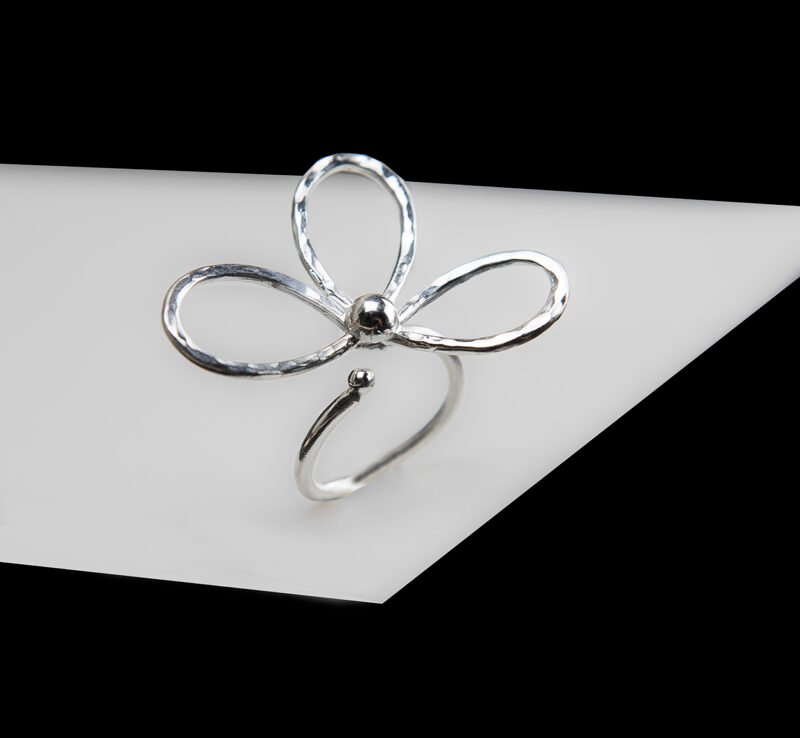 daisy ring χειροποίητο ασημένιο 925 δαχτυλίδι