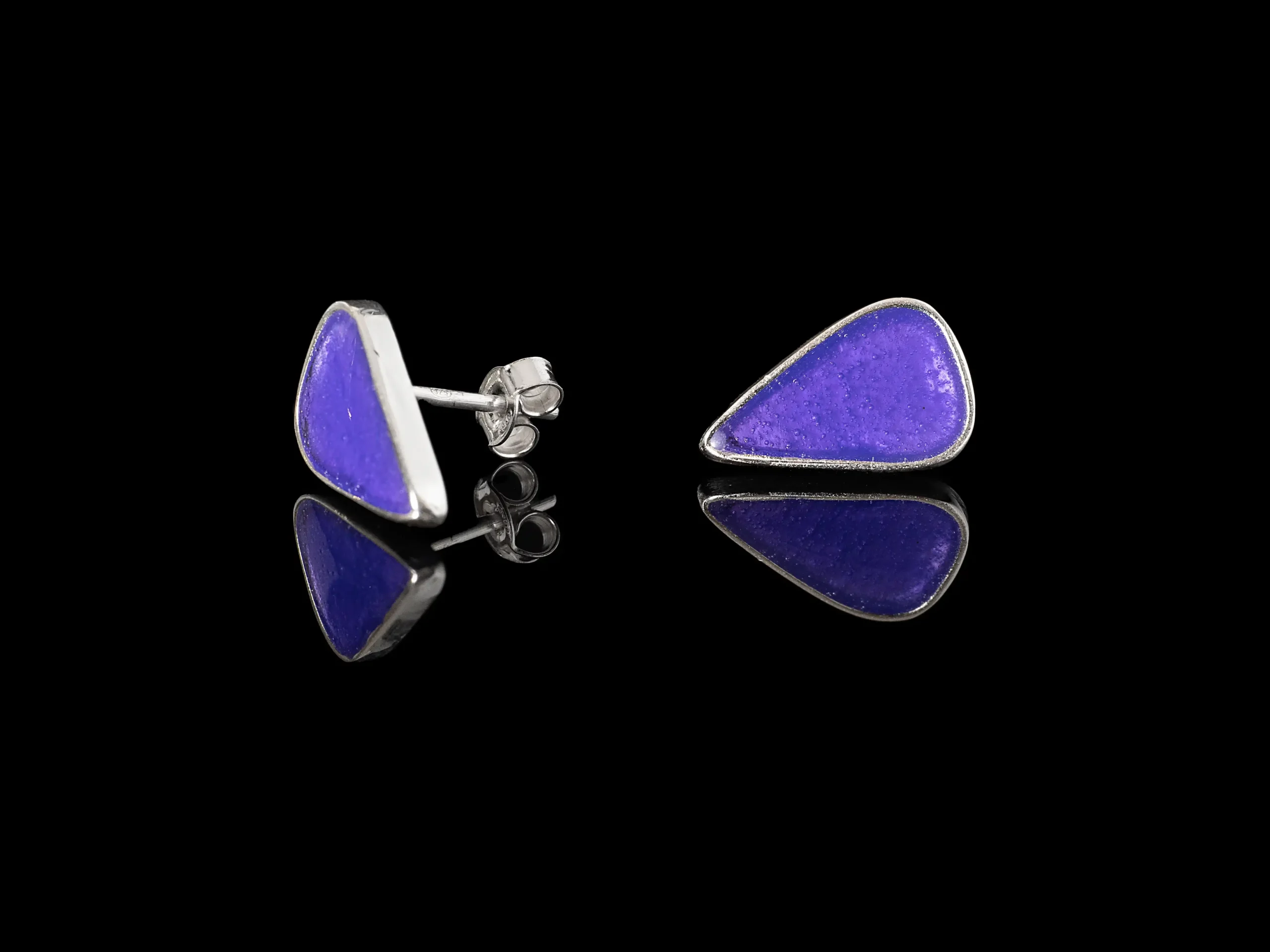 astipalea χειροποίητα ασημένια 925 σκουλαρίκια με σμάλτο