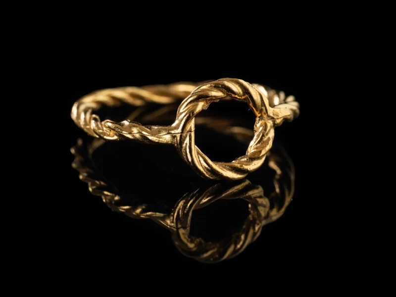 sabi gold χειροποίητο ασημένιο δαχτυλίδι