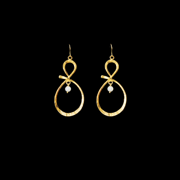 apoiro χειροποίητα ασημένια σκουλαρίκια με επιχρύσωση