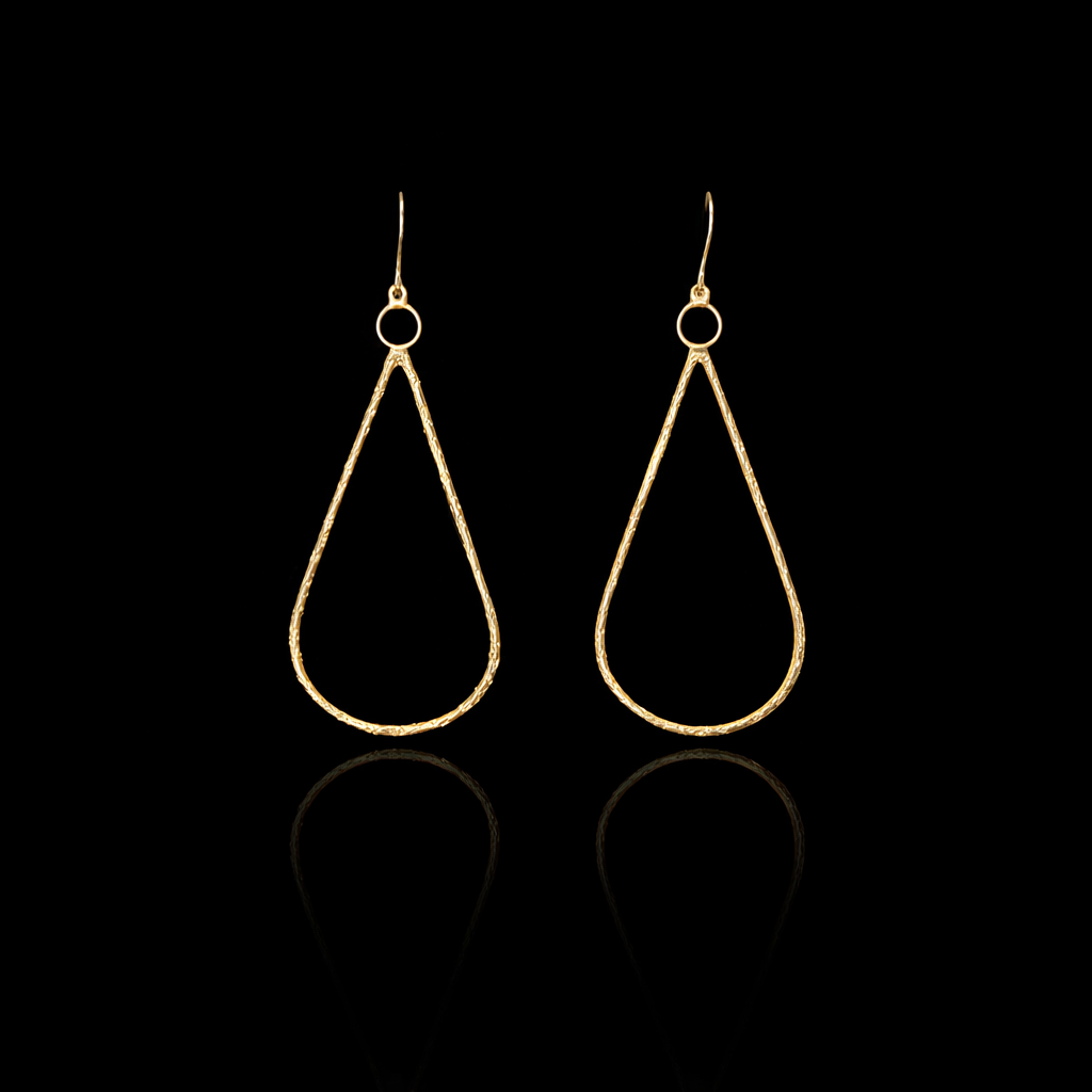 drop gold ασημένια χειροποίητα σκουλαρίκια