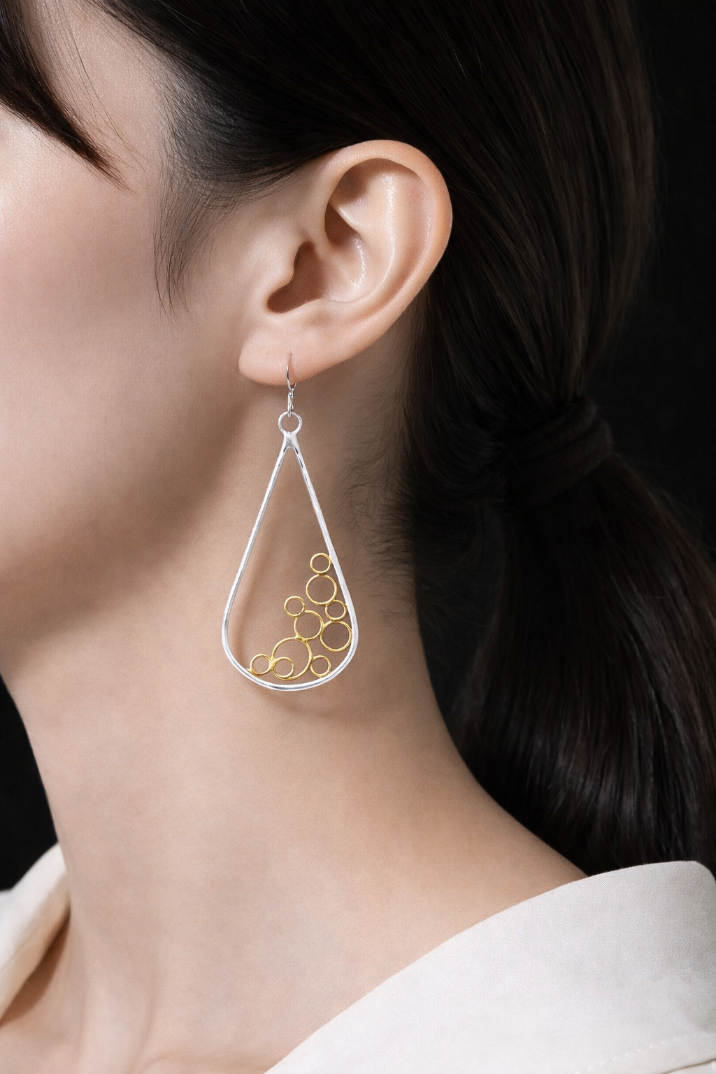 feelings χειροποίητα ασημένια σκουλαρίκια - Image 2