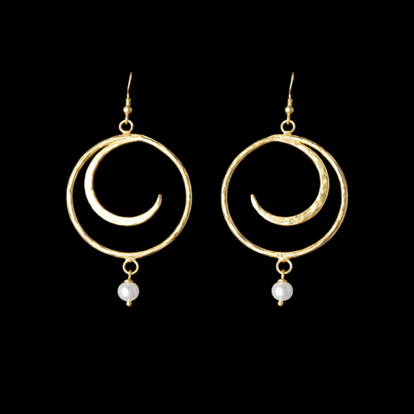 hapiness χειροποίητα ασημένια σκουλαρίκια