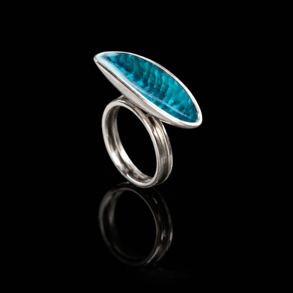 kithnos Χειροποίητο Ασημένιο Δαχτυλίδι με Σμάλτο