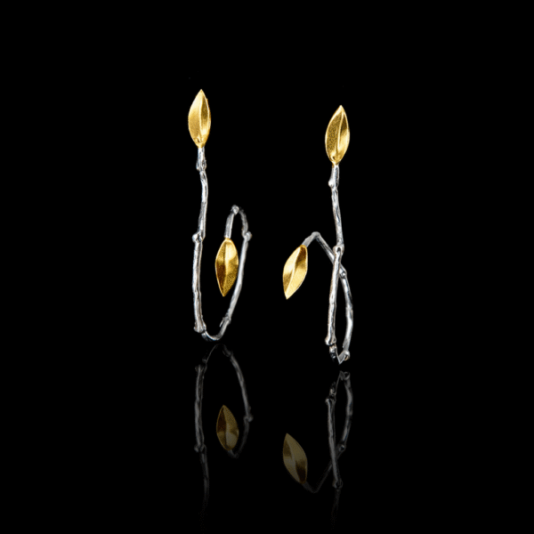 kladi χειροποίητα ασημένια σκουλαρίκια