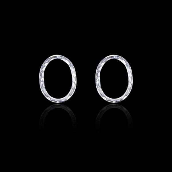 peace χειροποίητα ασημένια σκουλαρίκια