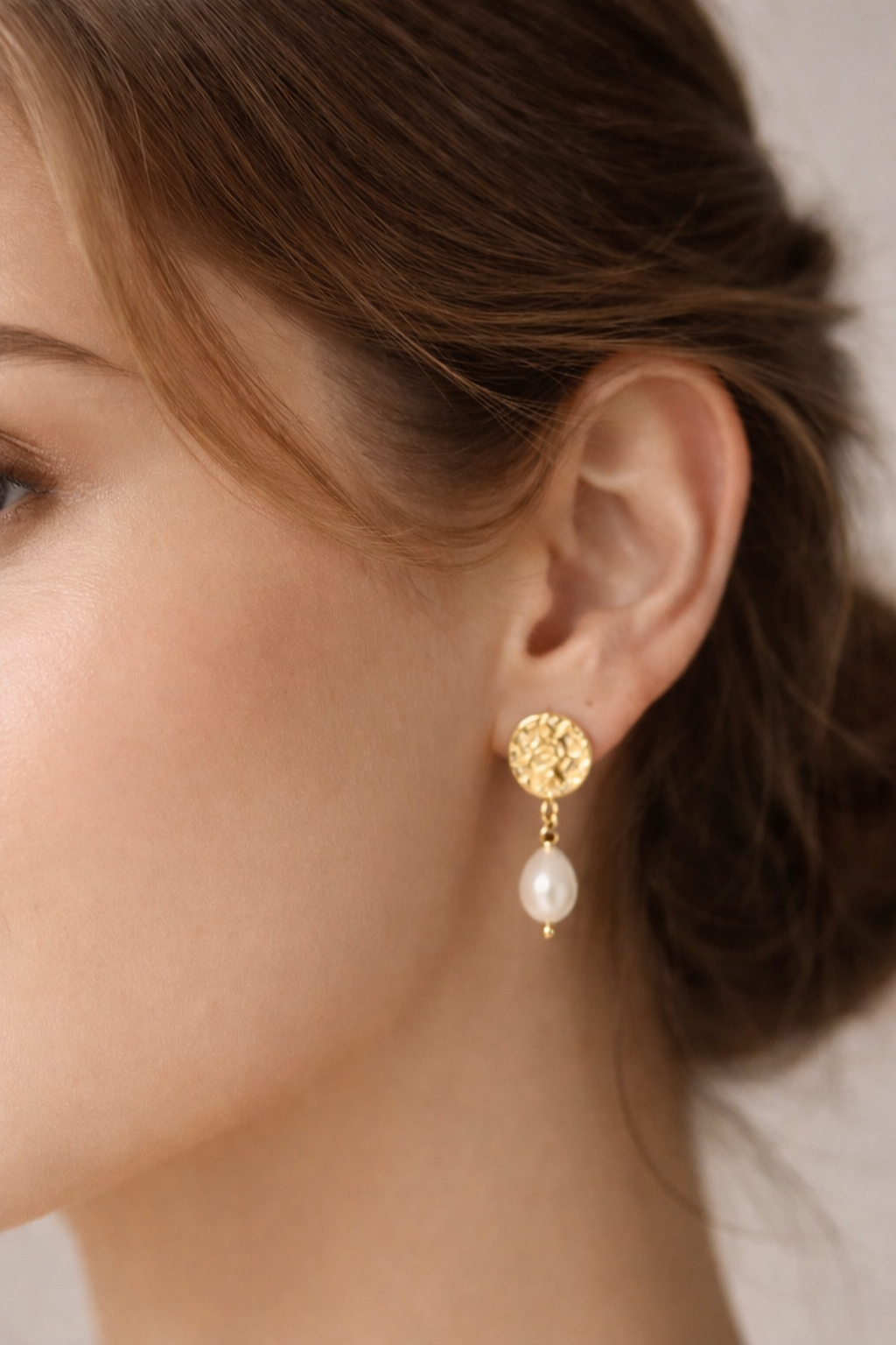 simi Gold -χειροποίητα ασημένια 925 σκουλαρίκια με επιχρύσωση - Image 2