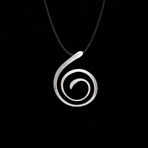 spira χειροποίητο ασημένιο 925 μενταγιόν σπείρα