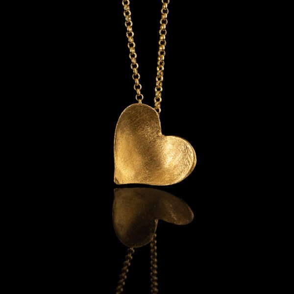 Goden Heart - Ασημένιο μενταγιόν με επιχρύσωση