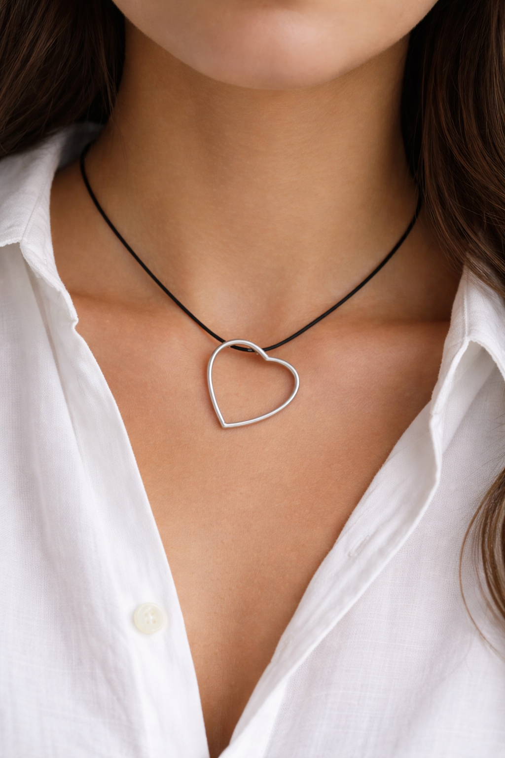 Enso ασημένιο μενταγιόν καρδιά - Image 2