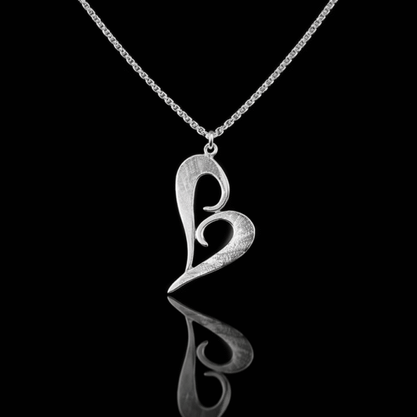 Enosi Silver Χειροποίητο Ασημένιο Μενταγιόν Καρδιά