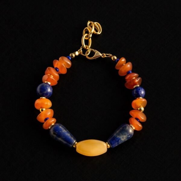 Chalki Summer Light Bracelet - Βραχιόλι με ημιπολύτιμες πέτρες και επιχρυσωμένα στοιχεία