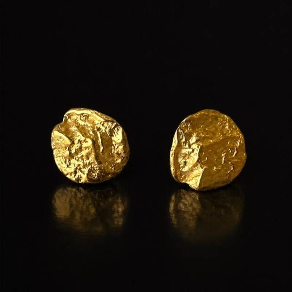 Golden Trace Earrings - Σκουλαρίκια από ασήμι 925 με επιχρύσωση