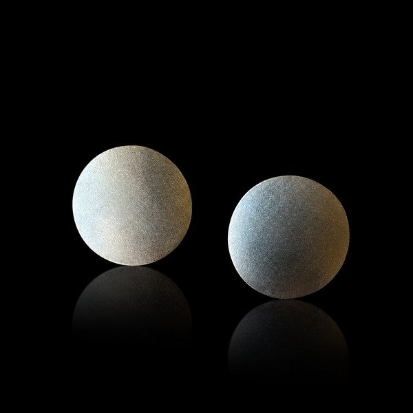 Moonlight Studs -Σκουλαρίκια με επαργύρωση σε σχήμα κυκλικό σχήμα
