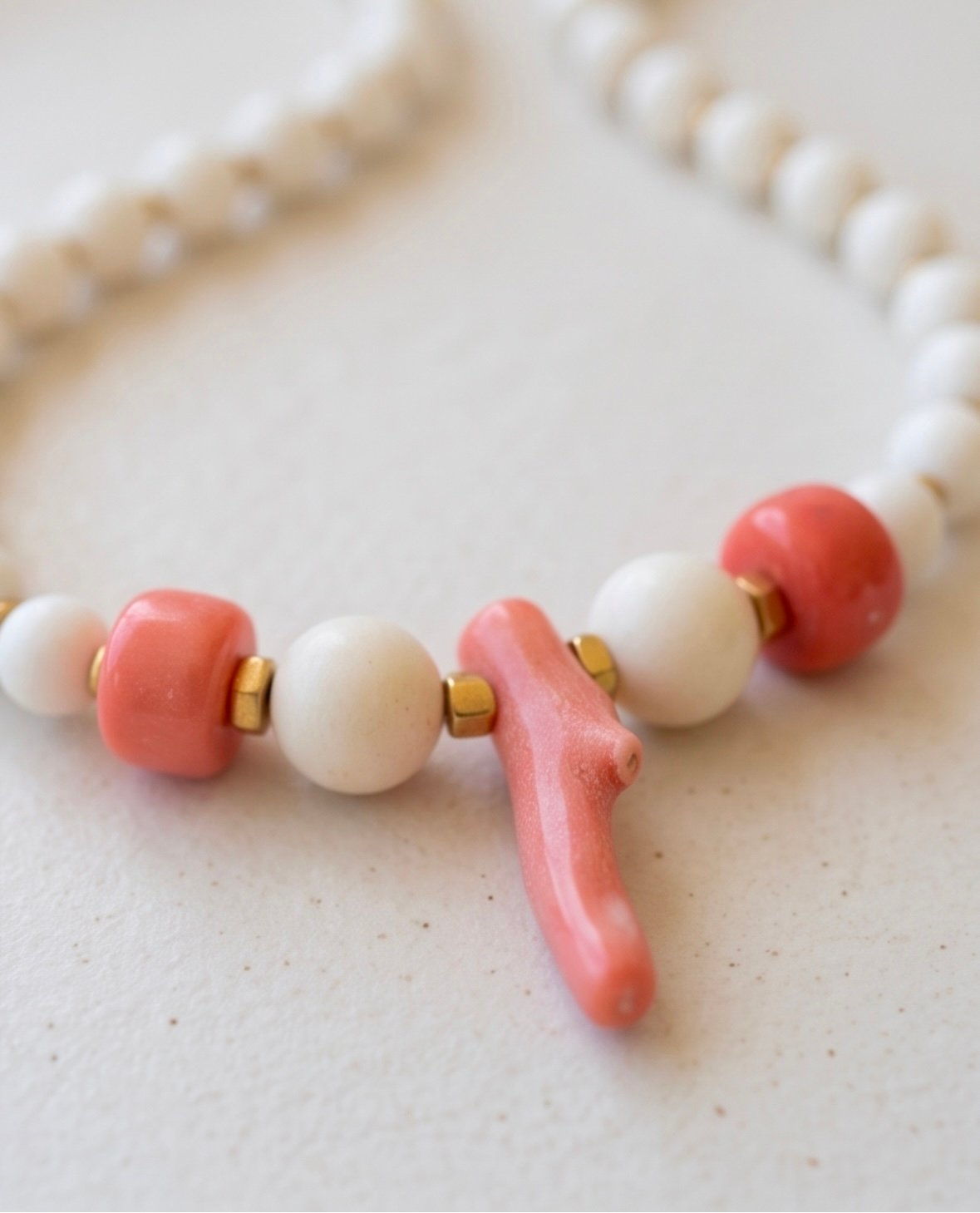 Pink Coral – Ρομαντική κομψότητα σε ροζ κοράλλι & λευκό αχάτη - Image 3
