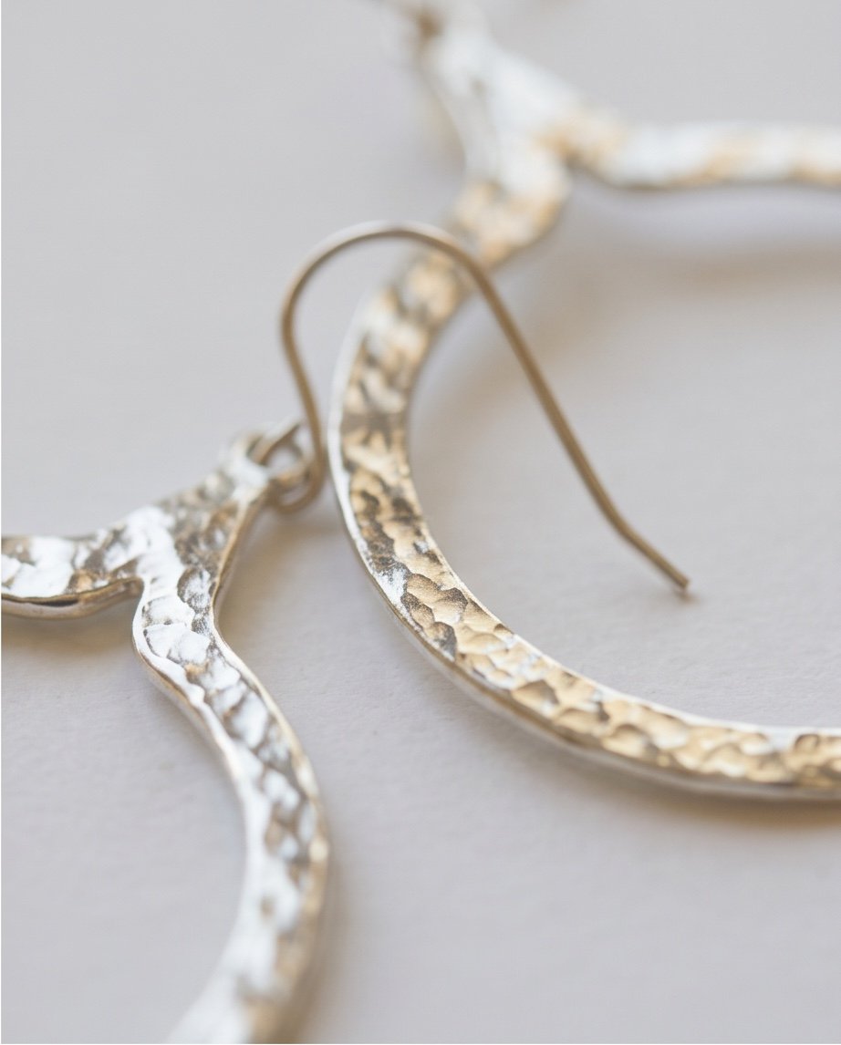 Teardrop Hoop - Σκουλαρίκια Σφυρήλατα από ασήμι 925 - Image 3